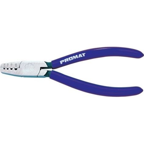 Alicate entallar punteras 180mm 0,25-16,0mm² m/plas promat