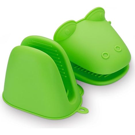 Silicone Oven Gloves Pattern: Green Frog (1/5)