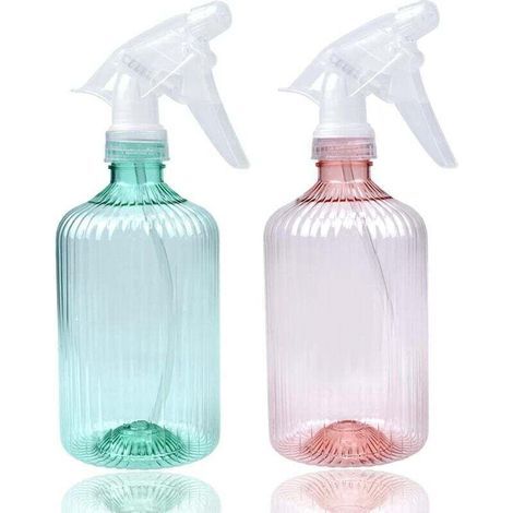 2Pcs 500 ML Pulverisateur Vide, Flacons Pulvérisateurs Vaporisateur Boîteilles en Plastique Boîteille de Pulvérisation Vide Spray Boîteilles Transparent Flacon Spray Vide, pour Coiffure Plante Fleurs- (1/4)