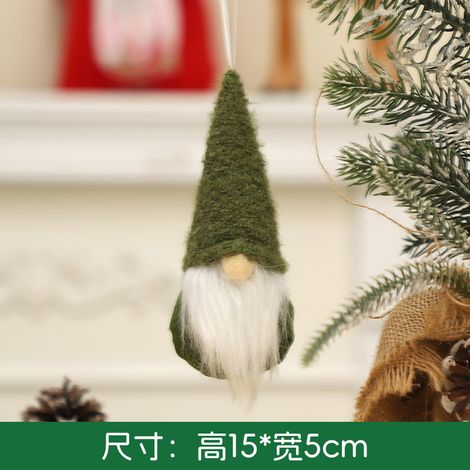 Christmas decorations, knitted hats, forest elder home ornaments, Christmas tree dolls, Christmas accessories
