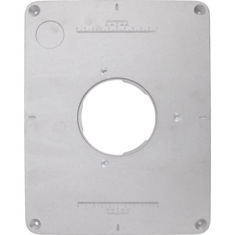 Plaque d'insertion en aluminium 4-17/32 po pour table de défonceuse Bosch 625 624 1611 1615 FEINRT 1800 (pour le travail du bois) (1/5)