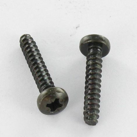Vis tôle tête cylindrique bombée large Pozi 2.9X8 Acier zingué noir Sans pointe-1 pièce