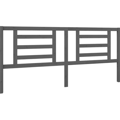 Maison Exclusive - Cabecero de cama madera maciza de pino gris 20 (1/5)