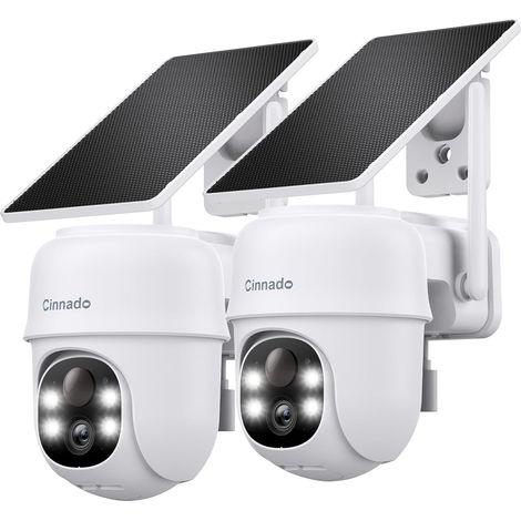 2K Camera Exterieur sans Fil Solaire - 3MP Caméra de Surveillance Extérieur, WiFi 2.4 G, Détection Humaine IA, Vision Nocturne (1/5)