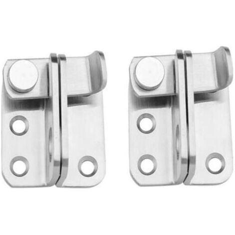 2er-Pack Schwerlast-Edelstahl-Kippriegel für Eingangstür, Schrank, Fenster (Linksöffnung) (1/4)
