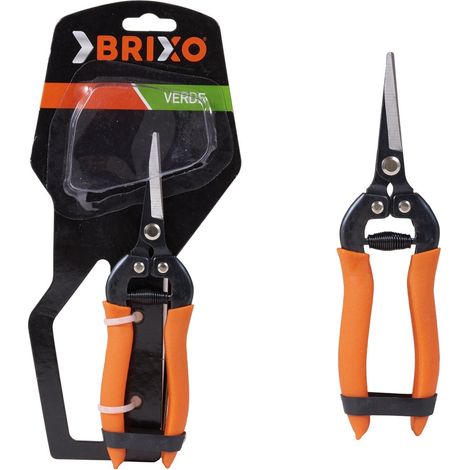 Forbici ortofrutta cogliuva lama retta in acciaio 18cm Brixo