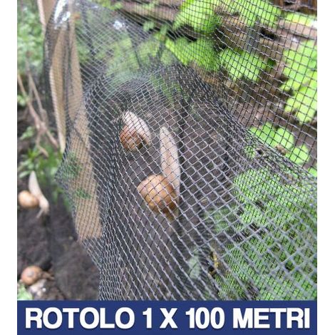 RETE PER ALLEVAMENTO LUMACHE ANTILUMACA ANTI LUMACA MT 1X100 CON 2 BALZI (34184) (1/4)