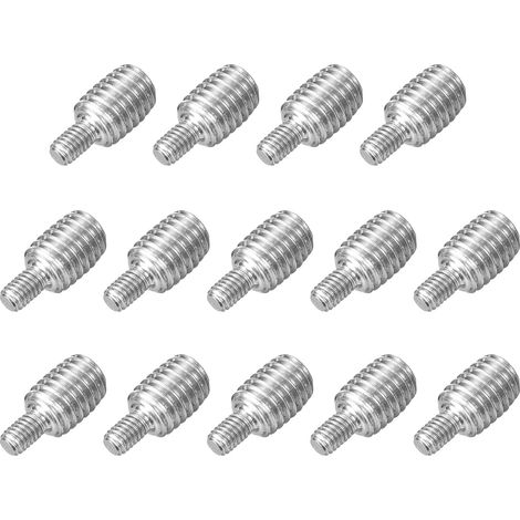 14pcs Boulon à Tige Filetée Double Extrémité M4x6mm à M8x10mm (1/5)