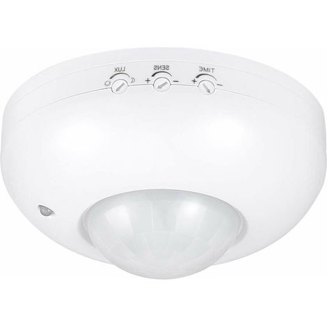 Commutateur de détecteur de mouvement, 110–240 V, 360 degrés, détecteur de mouvement PIR haute sensibilité, pour lampes LED fluorescentes à incandescence, (1/5)