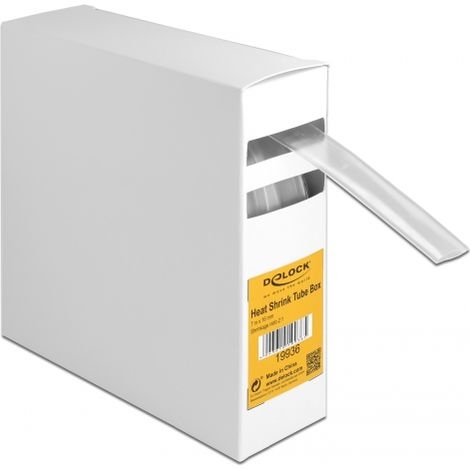 Delock Tubo termorretrÃ¡ctil, caja de 7 m x 16 mm en transparente
