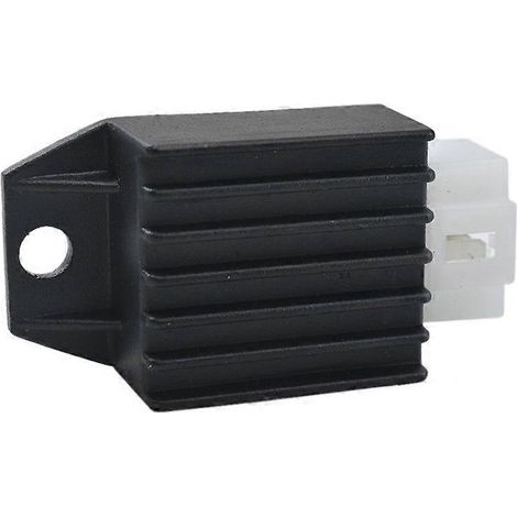 Régulateur redresseur 12V à 4 broches compatible avec les petites motos/quads tout-terrain de 50cc, 90cc, 110cc et 125cc. (1/5)