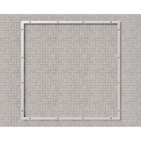 Hörmann Ecostar Bodenrahmen für "Euroline" und "Juno" Gerätehäuser mit Satteldach, silber, 166 x 118 cm
