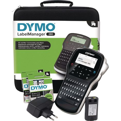 Etichettatrice Label MANAGER 280 nastro per scritte B.6,9,12mm set da viaggio