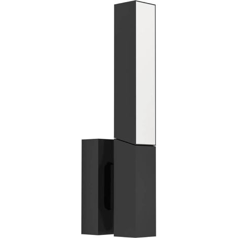 Lampe murale Ugento Steel LED Black 2x4.5W 3000K IP44 L: 6cm H: 31,5 cm (1/3)
