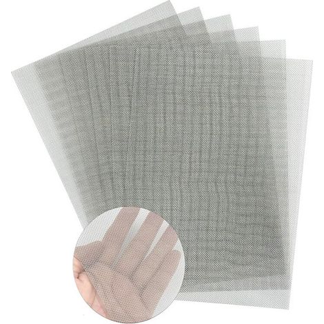 Filtergewebe 20 Mesh XL 30 x 60 cm 3 Stück Insekten und Schädlingsschutzgewebe aus Edelstahl (Typ 304) Leicht zuschneidbar Gewebtes Edelstahlgewe (1/5)