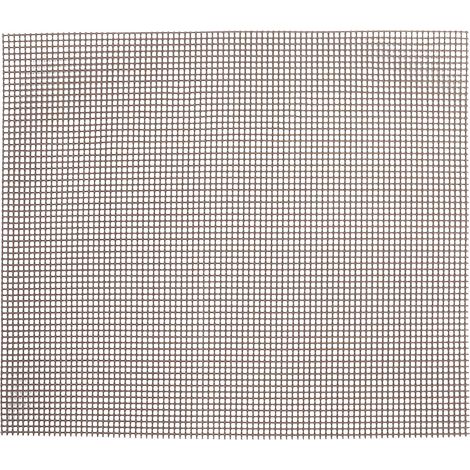 Paquete de 5 tapetes de malla antiadherentes reutilizables para parrillas de carbón y gas, color marrón (1/5)
