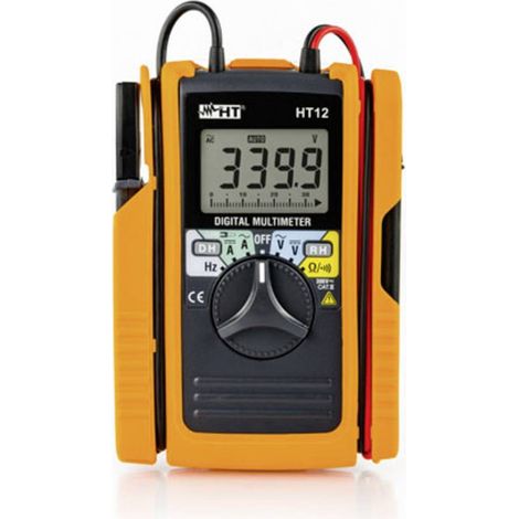 HT Instruments HT12 Multimetro portatile, Pinza amperometrica digitale CAT II 600 V, CAT III 300 V Display (Counts): 34