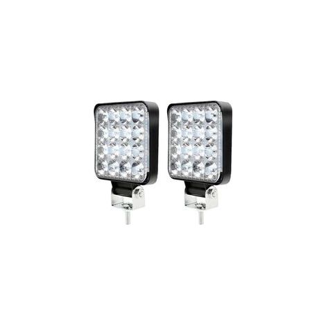 Lampe de travail LED 12 V 48 W 6500 K, IP 67 étanche, haute résistance, pour tracteur, camion, moto, bateau, SUV, 2 pièces (1/4)