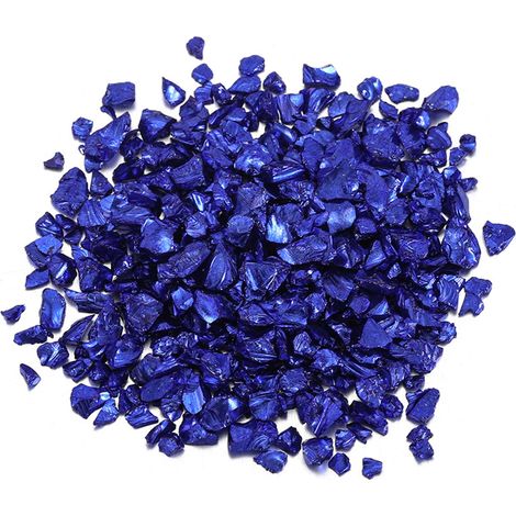 Crushed Stone Filler - Coloured Glaze - 0.1–0.4 cm - For Indoor Decoration Fish Tank Flowerpot Plant Bedding - 20 g (1/5)