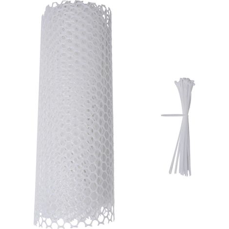 Grillage à poules en plastique, fil de clôture pour jardinage, clôture pour volailles, cadre en grillage à poules pour filet floral (1/5)