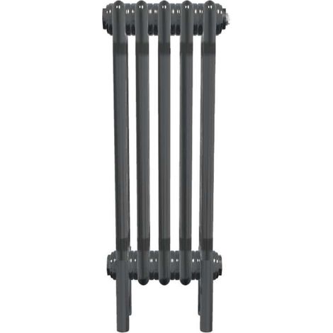 Bircham - Bare Metal Lacquer 3 Column Radiator H600mm  x W249mm