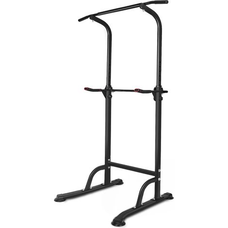 Station de musculation ajustable Modenuit avec barre de traction et dips, capacité 149 kg, hauteur réglable 168,9-210 cm (1/5)