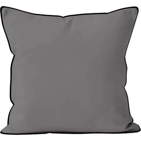Coussin en microfibre lavée 40x40 cm BOHEME gris, par Soleil d'Ocre