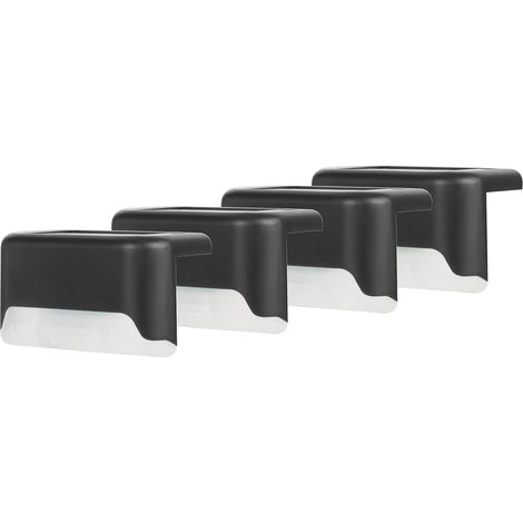 Lampe de jardin solaire pour usage extérieur - Coque noire, lumière blanche-AquaForge