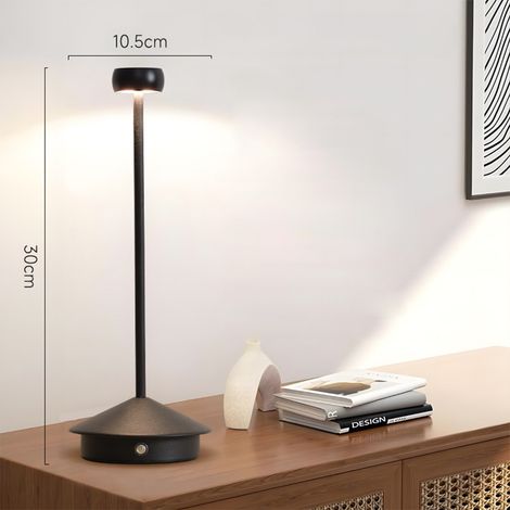Lampe de Chevet Champignon LED, Lampe de Table pour Restaurant, Veilleuse d'Ambiance Tactile, Gradation Infinie Très Colorée, Batterie 1800mAh (1/5)