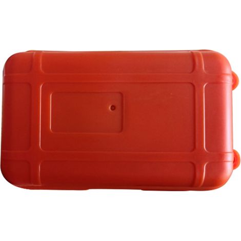Mallette de rangement de survie en plein air, boîte de conteneur de voyage de Camping étanche et antichoc (Orange) (1/2)