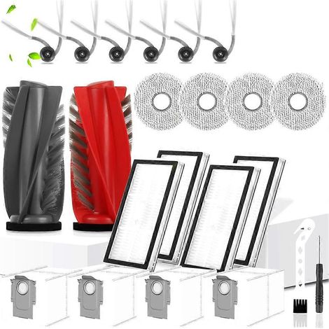 Filtre pour aspirateur brosse pour aspirateur Filtre de brosse pour aspirateur filtre de Accessoires Roborock Saros 10R / G20S Ultra Robot Aspirateur – Main Brosse – Side Brosses – Filtres Wipes – Dus (1/5)