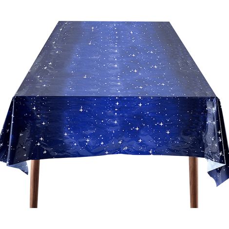 Tablecloth - Space - 137 x 274 cm - Rectangular Plastic Table Cover - For Parties Home Events - 2 Pieces (1/5)