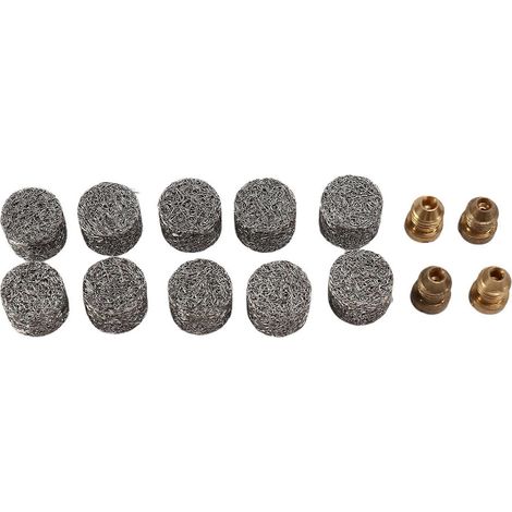 4 embouts pour canon à mousse et 10 pièces pour générateur de mousse, buse universelle à filetage 1,1 mm et filtre à mailles (1/4)
