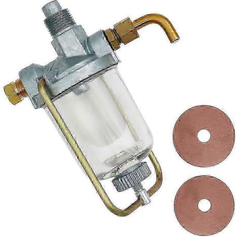 Kraftstofffilter-Abscheidekammer-Baugruppe 370832R91, Glas-Abscheidebecher kompatibel mit IH und FARMALL HM 350, 400 und I6 450 Traktoren. (1/3)