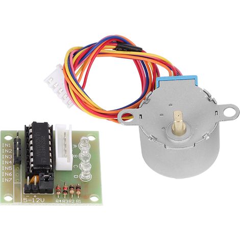 Schrittmotor mit 4-stufiger Drehzahlreduzierung, 4-phasig, UL2003-Treiberplatine, Testmodul, elektrische Komponenten (1/5)