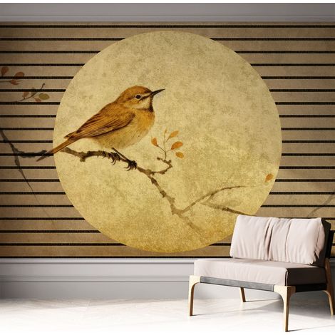 Selbstklebend Tapete modern - Wanddeko für Küche - Klebefolie Wand - luxus Look Vogelharmonie 312x219 cm (1/5)