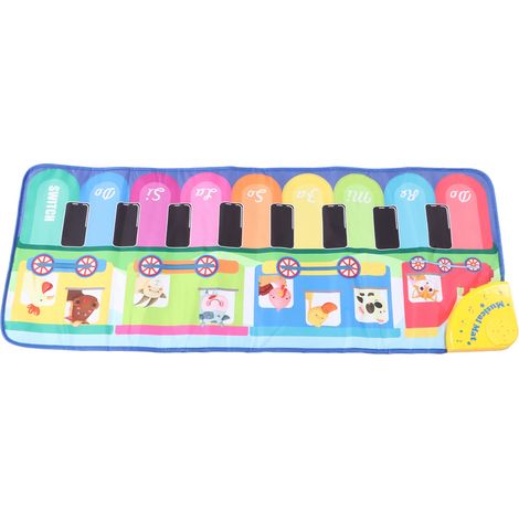 Tapis musical pour bébé animal, éducatif, antidérapant et imperméable, idéal pour l'éveil des tout-petits. Tapis de sol piano pour tout-petits. (1/5)