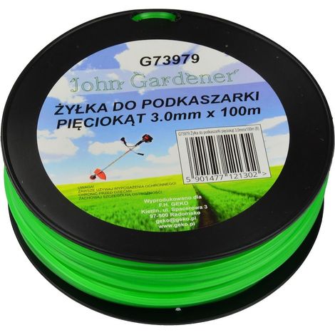 Trimmerfaden fünfeckig 3,0 mm x 100 m (20)