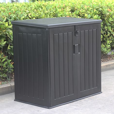 Gardiun – Coffre de jardin en résine 775 L – Dimensions 116x71x109/112,5 cm – Fermeture amortisseur à gaz – Protection UV