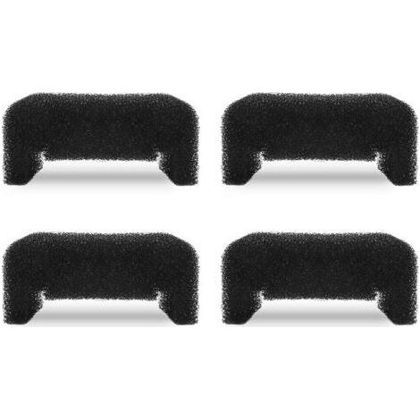 Filtre de fontaine, filtre en mousse éponge pour fontaine ronde et cubique, lot de 4 filtres, filtre en mousse pour distributeur d'eau (noir)-Chrom (1/5)