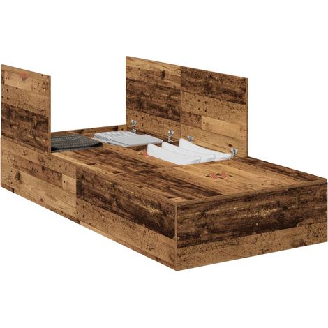 Maison Exclusive - Struttura letto con contenitore Legno vecchio 80 x 200 cm