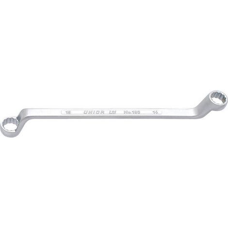 Clé polygonale double contre-coudée UNIOR 600521 14x17 mm Chrome (1/4)