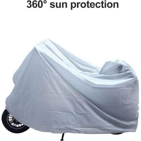 Housse Moto - Imperméable PEVA - Pour Extérieur Et Intérieur - 240 x 140 cm - Convient Motos 125 cc À 150 cc (1/5)