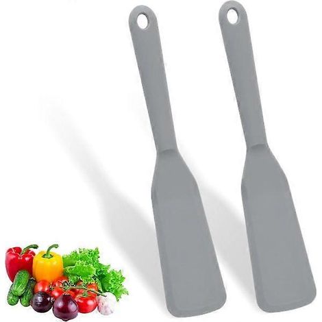 Silikonspatel (2er-Set), antihaftbeschichteter Silikonspatel, wendbarer Spatel, hitzebeständiger Crêpe-Spatel, Omelettspatel (1/4)