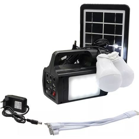 sistema di ricarica solare multifunzione eurogarden con batteria (1/4)