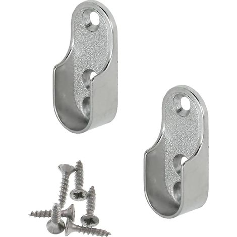 Cabinet Tube Holder Rack for Rail 30 x 15 mm OVA Metal Bar Holder for Oval Bar Steel