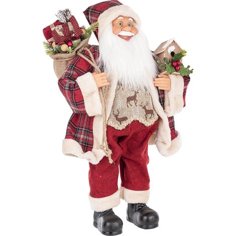 BABBO NATALE BIZZOTTO ALWIN SCOZZESE L 36X20X60H (1/2)