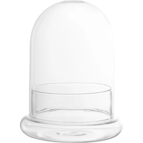 1 Cloche en verre, transparent, durable, pour terrarium, plantes grasses, décoration intérieure