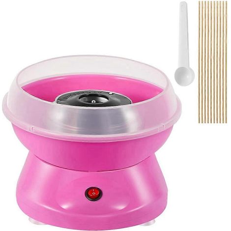 Zuckerwattemaschine für Kinder, elektrische Minimaschine mit Spritzschutz, ideal für Kinderpartys zu Hause, US-Stecker. (1/5)