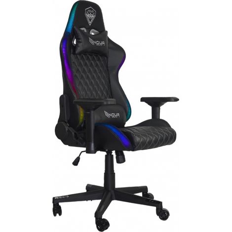 Sedia Ufficio/Gaming NOUA MAO M9 Black RGB Rainbow con Braccioli 4D e Schienale Reclinabile (1/4)